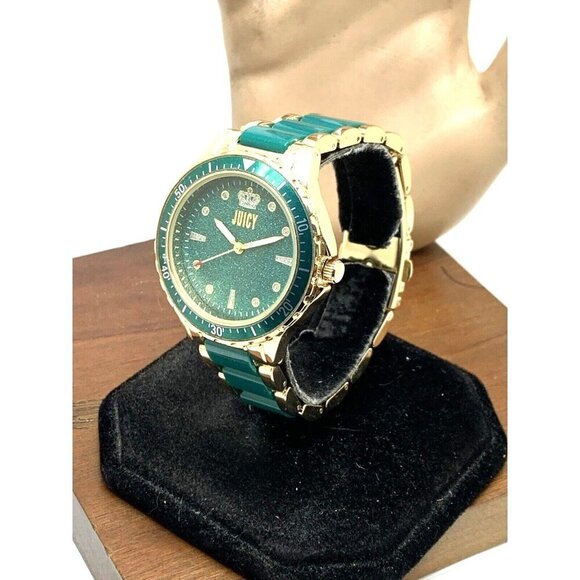 Juicy By Juicy Couture Women\'s Watch JC/5022 Quartz Green Gold Tone Stee… main image 11